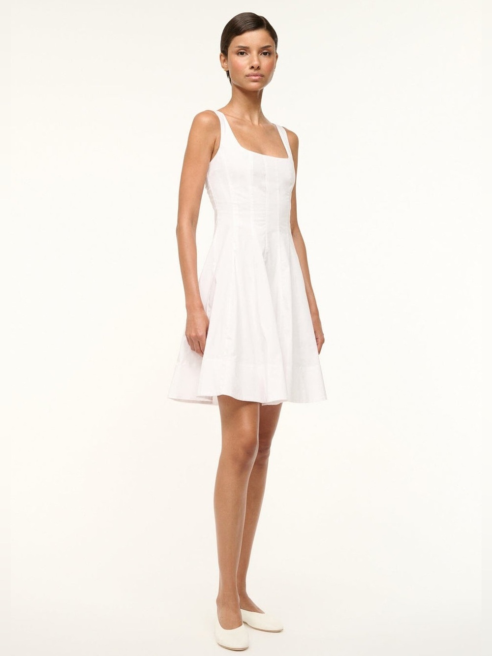 STAUD Wells Textured Mini Dress - Picture 1 of 12